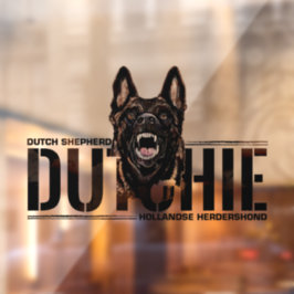 Dutch Shepherd - Hollandse Herdershond Fensteraufkleber