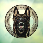 Dutch Shepherd - Hollandse Herdershond Fensteraufkleber (Blatt 3)