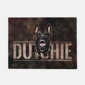 Dutch Shepherd - Hollandse Herdershond Fußmatte (Vorderseite)