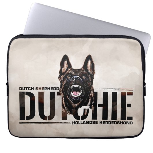 Dutch Shepherd - Hollandse Herdershond Laptopschutzhülle (Vorderseite)