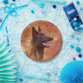 Dutch Shepherd - Hollandse Herdershond Pappteller (Party)