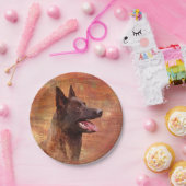 Dutch Shepherd - Hollandse Herdershond Pappteller (Party)