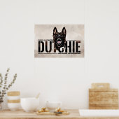 Dutch Shepherd - Hollandse Herdershond Poster (Küche)