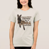 Dutch Shepherd -Hollandse Herdershond Tri-Blend Shirt (Vorderseite)