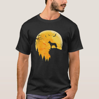 Dutch Shepherd liebt Halloween Moon T-Shirt