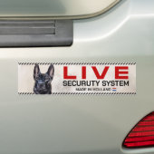 Dutch Shepherd Live Security System Autoaufkleber (Auf Auto)