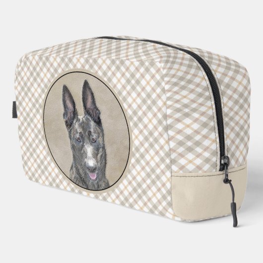 Dutch Shepherd Malerei Niedlich Original Pet Dog A Waschbeutel (Rechte Ecke)