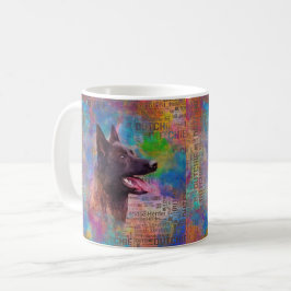 Dutch Shepherd - Niederländische Illustration Kaffeetasse