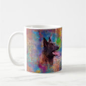 Dutch Shepherd - Niederländische Illustration Kaffeetasse (Links)