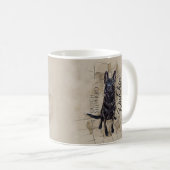 Dutch Shepherd - Niederländische Illustration Kaffeetasse (VorderseiteRechts)