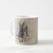 Dutch Shepherd - Niederländische Illustration Kaffeetasse (Vorderseite Links)