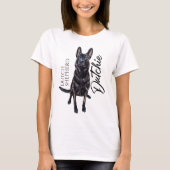 Dutch Shepherd - Niederländische Illustration T-Shirt (Vorderseite)
