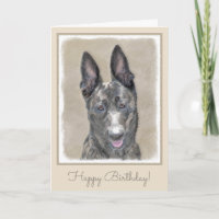 Dutch Shepherd Painting - Cute Original Dog Art