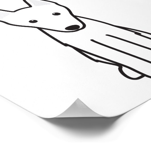 Dutch Shepherd Poster (Ecke)