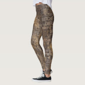 Dutch Shepherd - Word Art Pattern Leggings (Links)