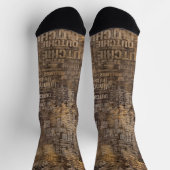 Dutch Shepherd - Word Art Pattern Socken (Oben)