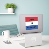 Dutch Soccer, anpassbar Aufkleber (Laptop auf Schreibtisch)