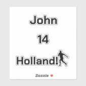 Dutch Soccer, anpassbar Aufkleber (Blatt)