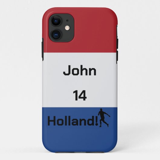Dutch Soccer, anpassbar Case-Mate iPhone Hülle (Rückseite)