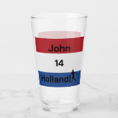 Dutch Soccer, anpassbar Glas (Rückseite)