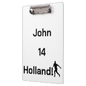 Dutch Soccer, anpassbar Klemmbrett (Links)