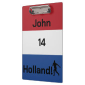 Dutch Soccer, anpassbar Klemmbrett (Links)