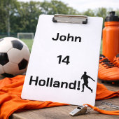 Dutch Soccer, anpassbar Klemmbrett