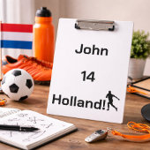 Dutch Soccer, anpassbar Klemmbrett