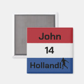 Dutch Soccer, anpassbar Magnet (Vorderseite/Rückseite)