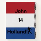 Dutch Soccer, anpassbar Notizblock (Rückseite)