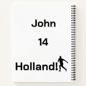 Dutch Soccer, anpassbar Notizblock (Rückseite)