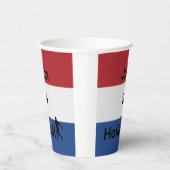 Dutch Soccer, anpassbar Pappbecher (Rechts)