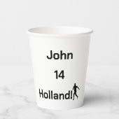 Dutch Soccer, anpassbar Pappbecher (Rückseite)