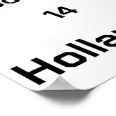 Dutch Soccer, anpassbar Poster (Ecke)