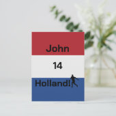 Dutch Soccer, anpassbar Postkarte (Stehend Vorderseite)