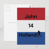 Dutch Soccer, anpassbar Postkarte (Vorne/Hinten)