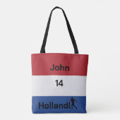 Dutch Soccer, anpassbar Tasche (Rückseite)