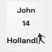 Dutch Soccer, anpassbare Fleece Blanket (Vorderseite)