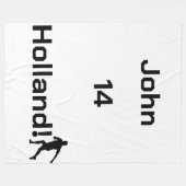 Dutch Soccer, anpassbare Fleece Blanket (Vorderseite (Horizontal))