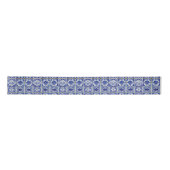 Dutch Tiles - Blue & White Antique Look Küche Satinband (Vorderseite)