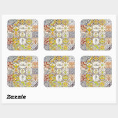 Dutch Tiles Quadratischer Aufkleber (Blatt)