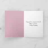 Dutch Tulip Birthday Bouquet Karte (Innenseite)