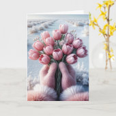 Dutch Tulip Birthday Bouquet Karte (Gelbe Blume)