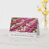 Dutch Tulip Garden Friendship Karte (Gelbe Blume)