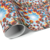 Dutch Tulip Garden in Sunshine Geschenkpapier (Rolleneckpunkt)