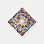 Dutch Tulip Garden in Sunshine Serviette (Ecke)