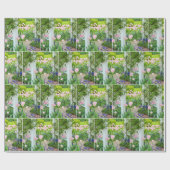 Dutch Tulip Garden Trellis Geschenkpapier (Flach)