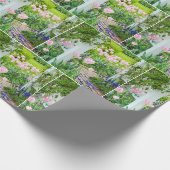 Dutch Tulip Garden Trellis Geschenkpapier (Ecke)