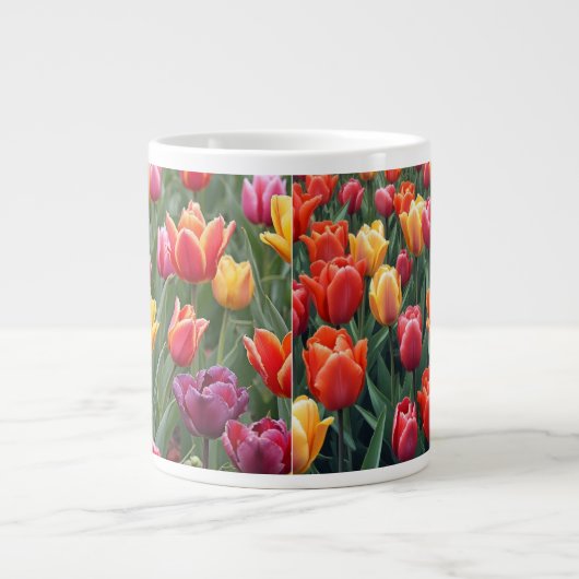 Dutch Tulips Jumbo-Tasse (Vorderseite)