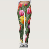 Dutch Tulips Leggings (Vorderseite)